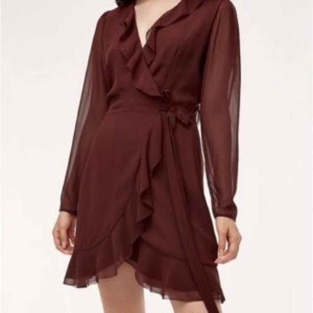 Aritzia Wilfred Louise Wrap Dress